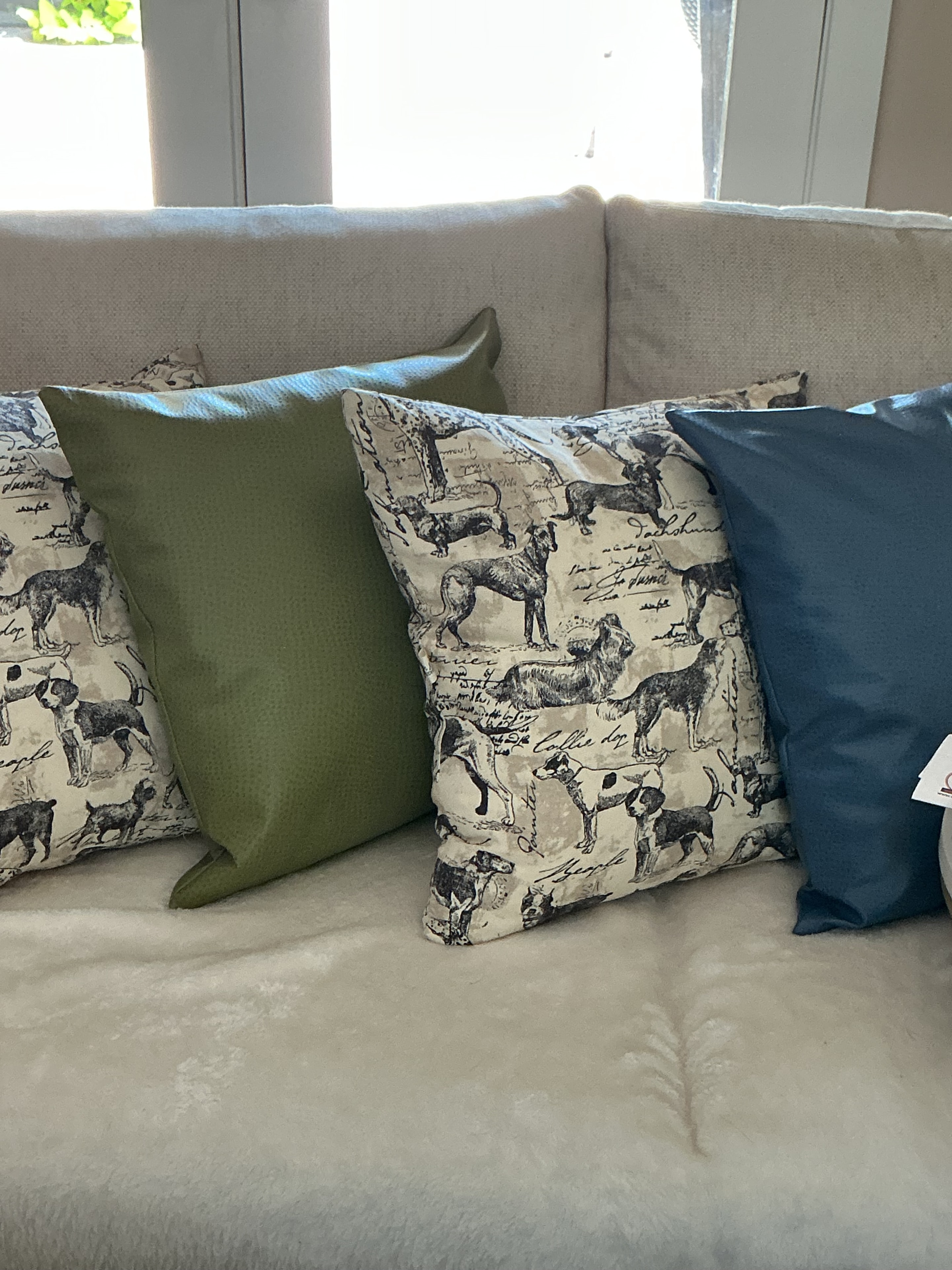 Vintage Animal Print Pillow
